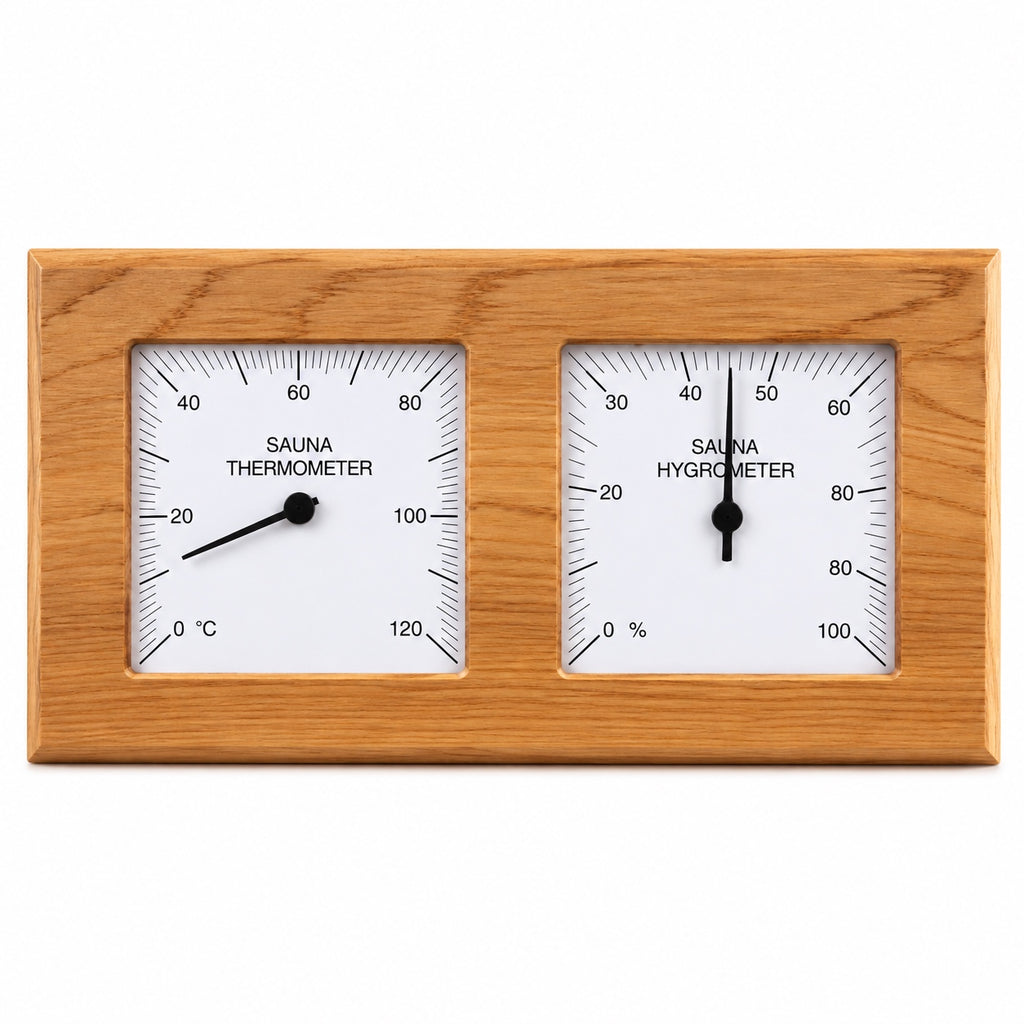 Cedar Sauna Timer & Thermo-Hygrometer - Individual or Set