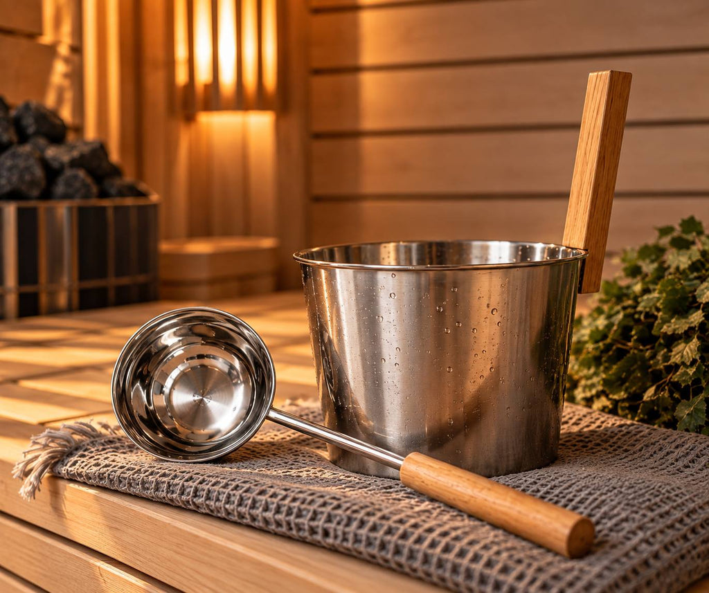 Sauna Bucket & Ladle Set