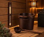 Terracotta Sauna Bucket & Ladle Set