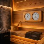 Wooden Sauna Thermo-Hygrometer – Temperature & Humidity Gauge