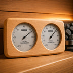 Wooden Sauna Thermo-Hygrometer – Temperature & Humidity Gauge